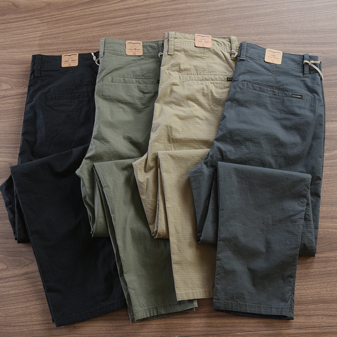 Calça Reta Masculina em Sarja [Kit 4 Unidades] - Promoção de Inverno