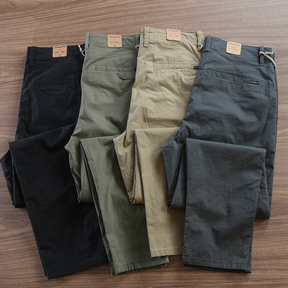 Calça Reta Masculina em Sarja [Kit 4 Unidades] - Promoção de Inverno