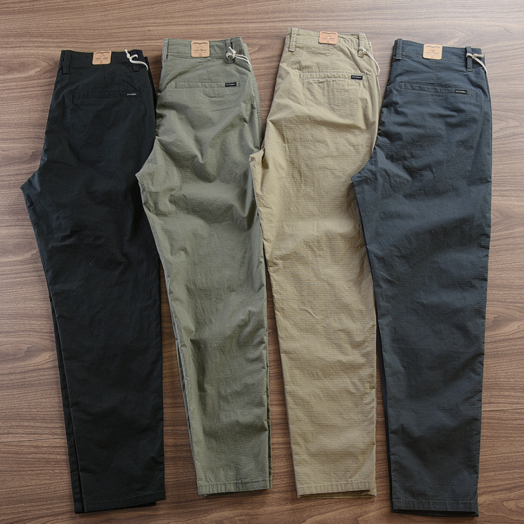 Calça Reta Masculina em Sarja [Kit 4 Unidades] - Promoção de Inverno