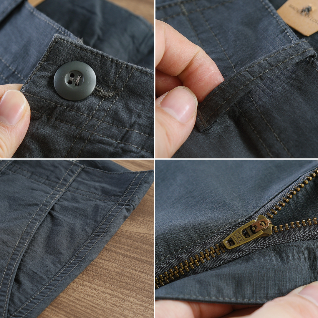 Calça Reta Masculina em Sarja [Kit 4 Unidades] - Promoção de Inverno