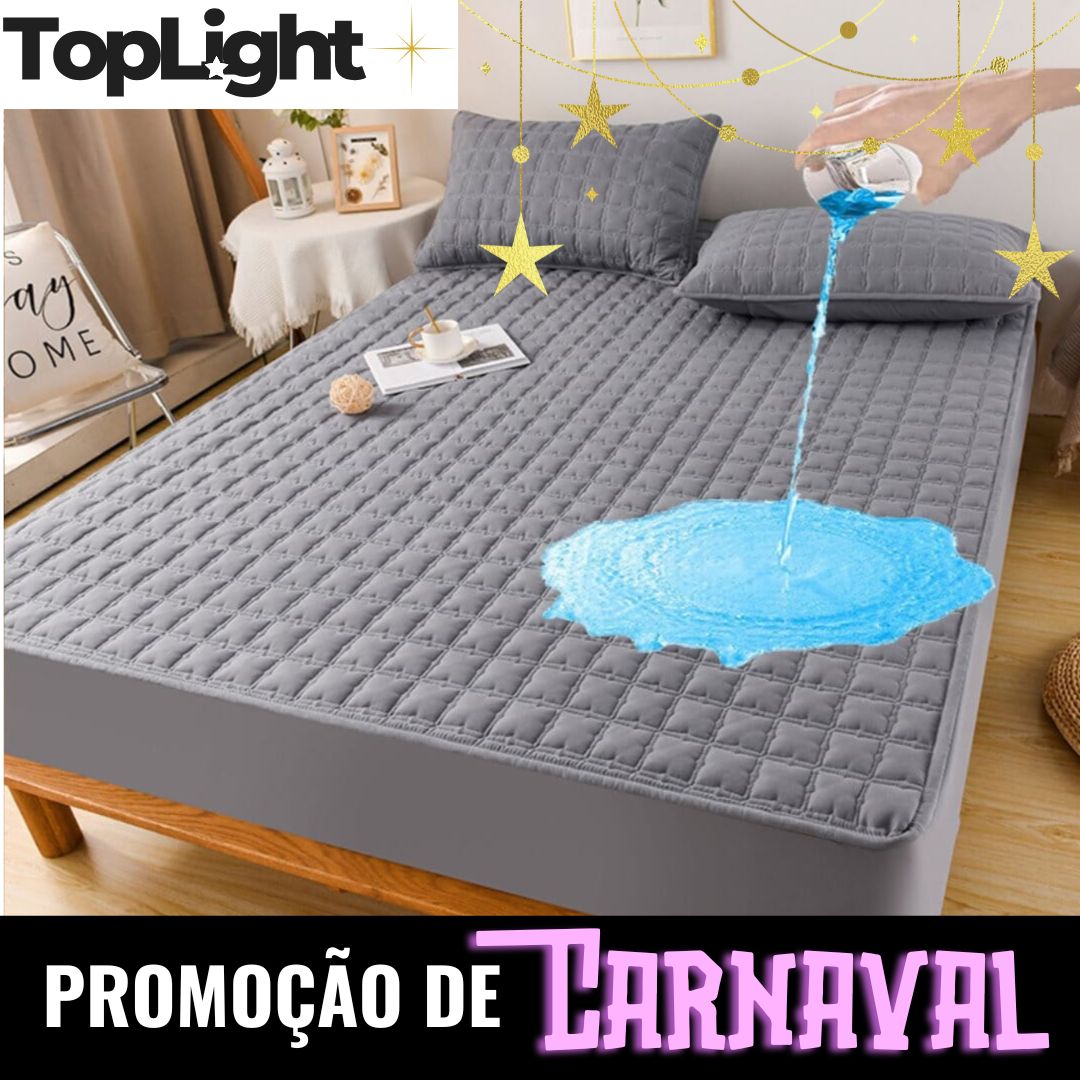 Capa Para Colchão Impermeável TopMax+2 Fronhas (BRINDE DE CARNAVAL)