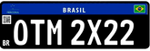Adesivos Numerais do 0 ao 9 Para Placas de Veículos - Anti-Multa
